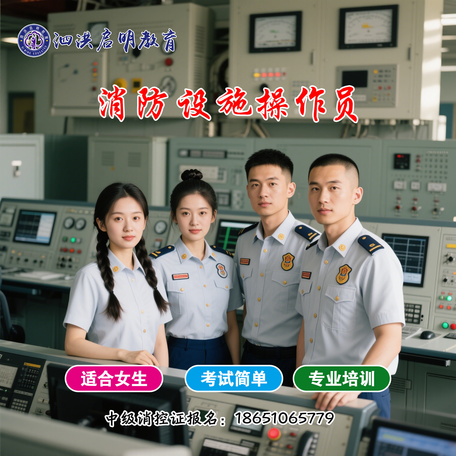 泗洪哪里可以报名消防设施操作员